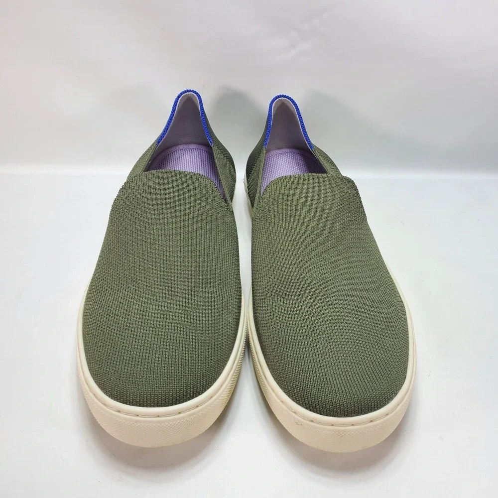 Rothy's‎ Original Slip On Sneaker Womens Size 9 Garden Green Purple Olive